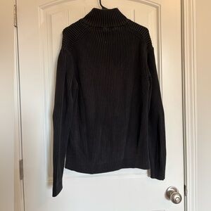 Black Ribbed Turtleneck Sweater XL not XXL‼️